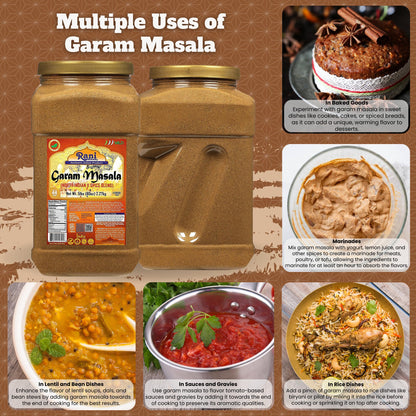 Rani Garam Masala Indian 11-Spice Blend 3oz (85g) PET Jar ~ All Natural, Salt-Free | Vegan | No Colors | Gluten Friendly | NON-GMO | Kosher | Indian Origin