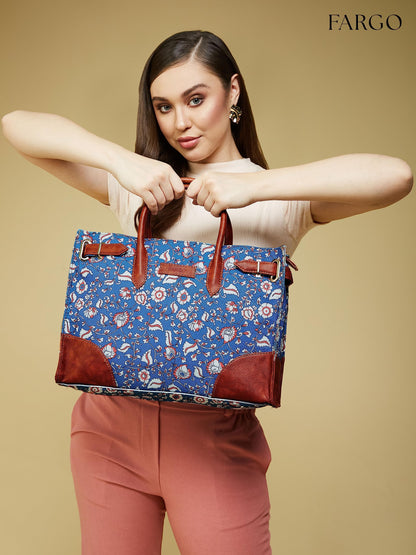 Fargo Canvas Laptop Handbag For Women - Stylish & Durable Tote Bag, Fits 15-Inch Laptop