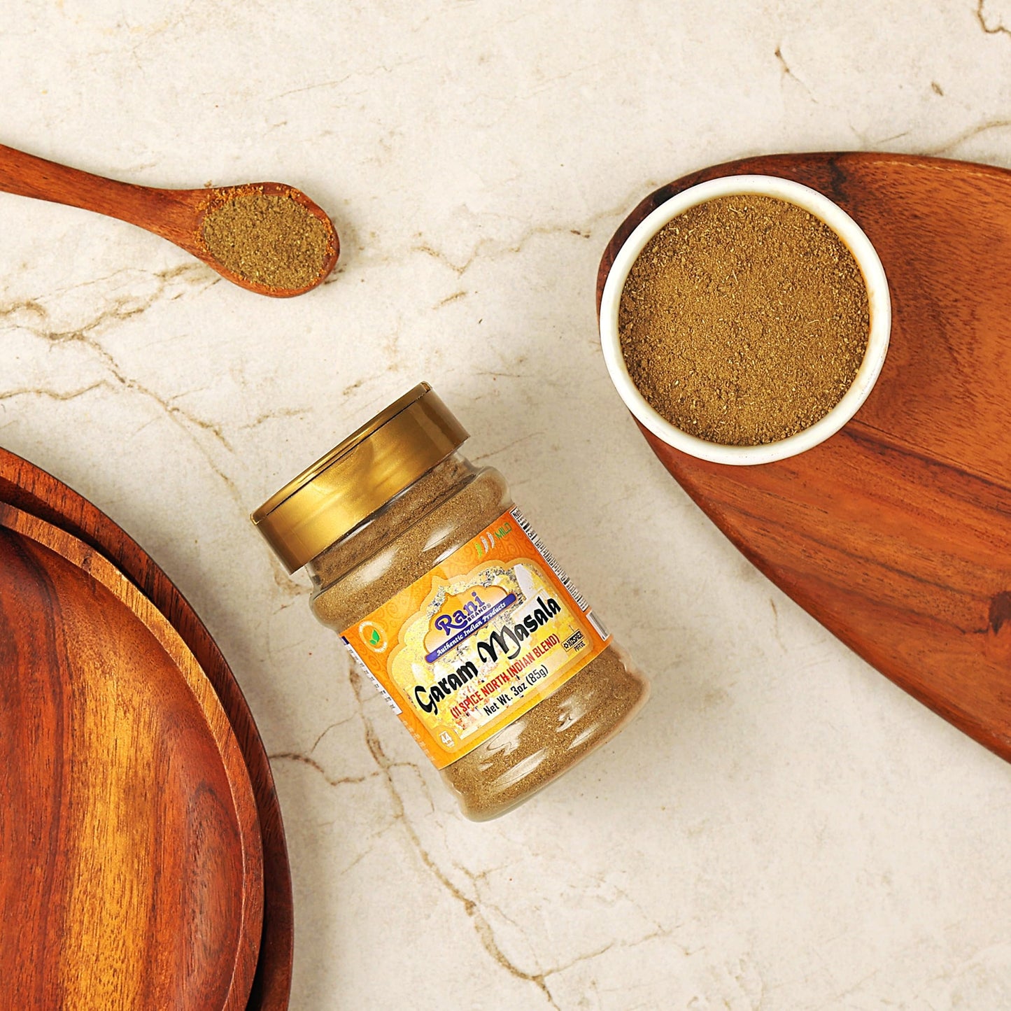 Rani Garam Masala Indian 11-Spice Blend 3oz (85g) PET Jar ~ All Natural, Salt-Free | Vegan | No Colors | Gluten Friendly | NON-GMO | Kosher | Indian Origin