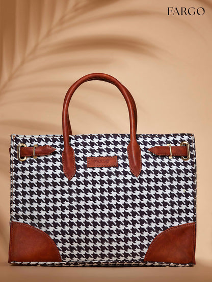 Fargo Canvas Laptop Handbag For Women - Stylish & Durable Tote Bag, Fits 15-Inch Laptop