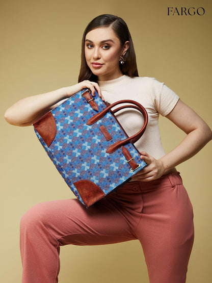 Fargo Canvas Laptop Handbag For Women - Stylish & Durable Tote Bag, Fits 15-Inch Laptop