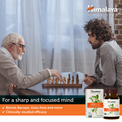 Himalaya MindCare, Nootropic Brain Supplement Booster for Mental Sharpness, Focus, Memory, and Cognitive Wellness, 1170 mg, 120 Capsules, 1 Month Supply