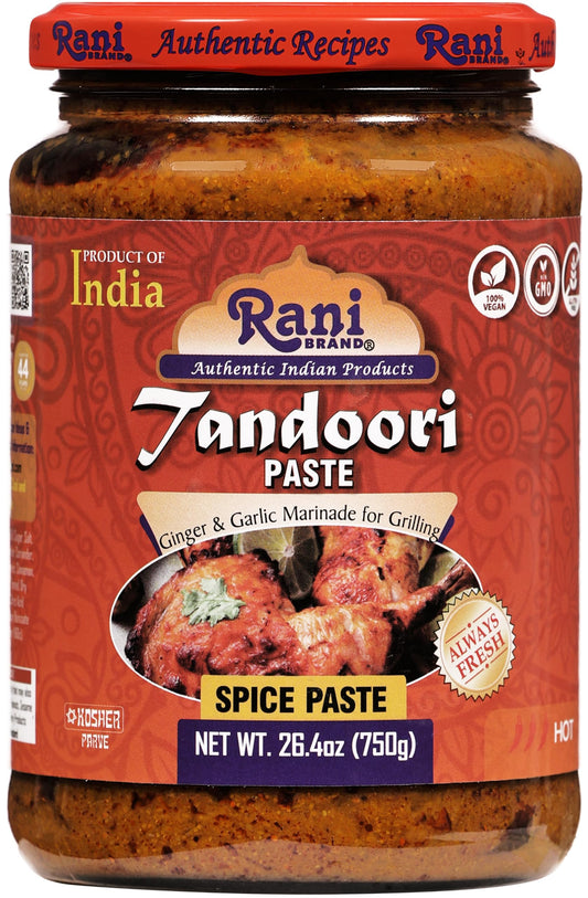 Rani Tandoori Masala (Natural, No Colors Added) Indian 11-Spice Blend 3oz (85g) PET Jar ~ Salt Free | Vegan | Gluten Friendly | NON-GMO | Kosher | Indian Origin