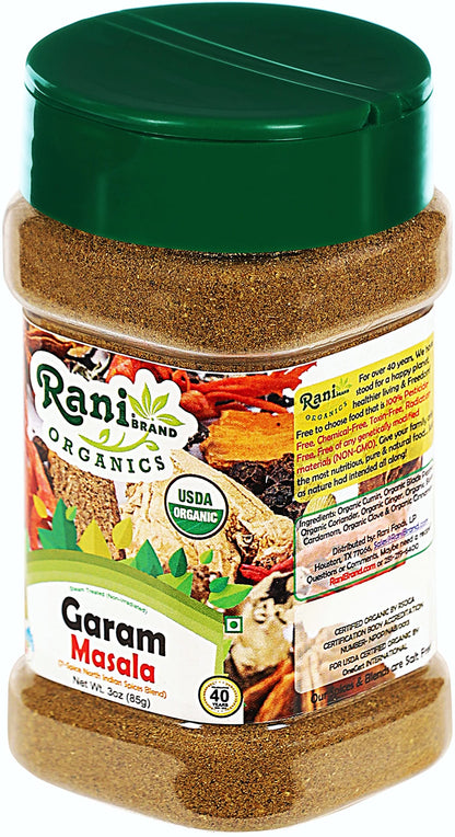 Rani Garam Masala Indian 11-Spice Blend 3oz (85g) PET Jar ~ All Natural, Salt-Free | Vegan | No Colors | Gluten Friendly | NON-GMO | Kosher | Indian Origin