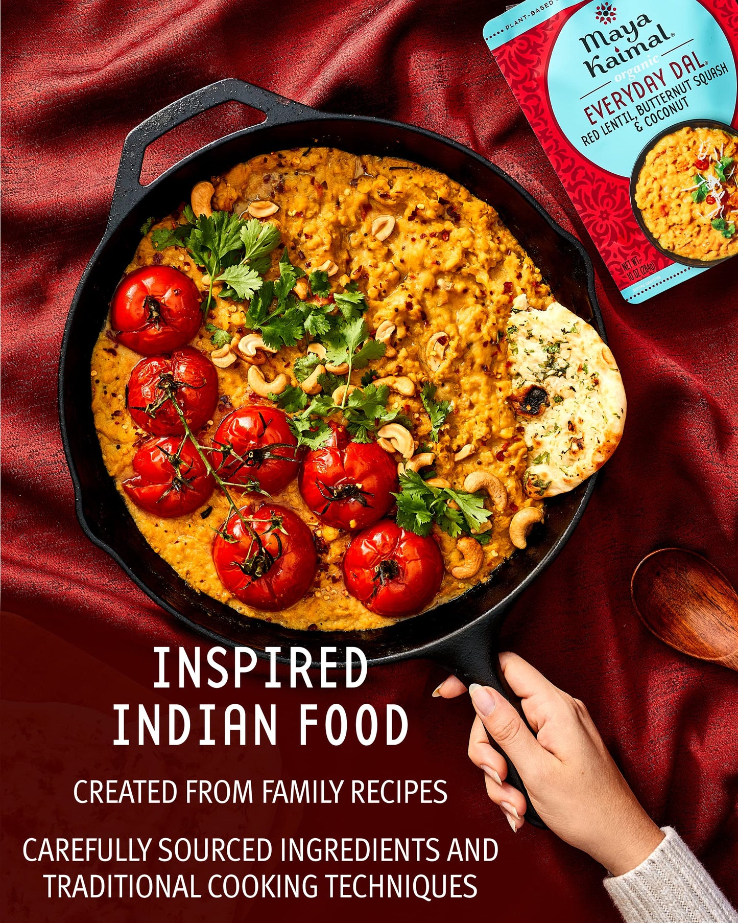 Maya Kaimal Foods - Organic Indian Everyday Dal - 6 pack variety of 10oz Ready to Eat Meals - Fully Cooked - Vegan - Kosher - Microwavable - made from Lentils, Beans, Squash, Coconut, Peas
