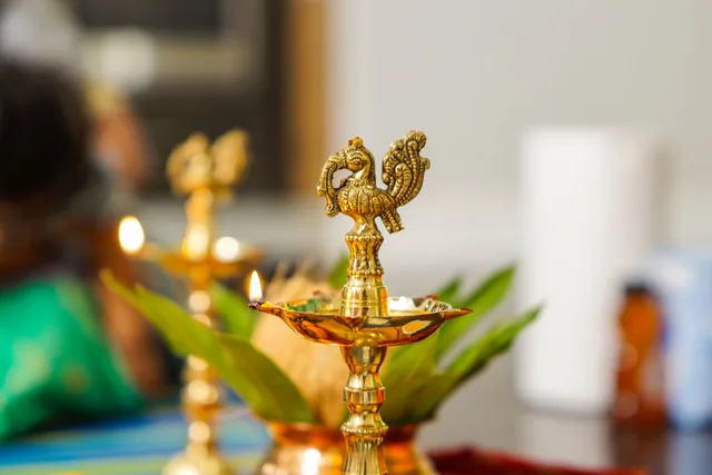 Moradabad Brass Diya Set