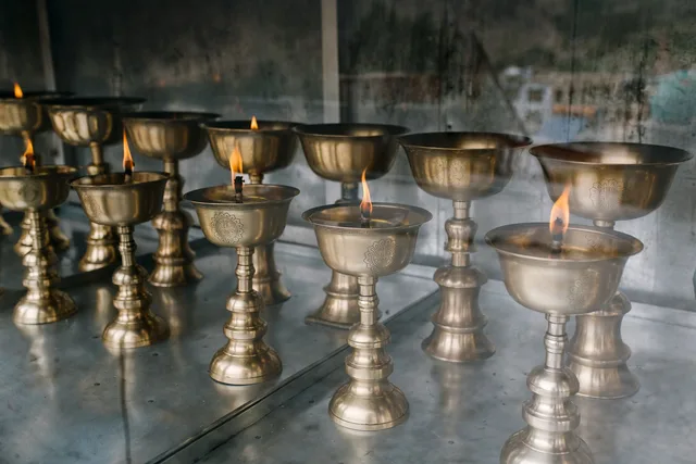 Moradabad Brass Candle Stand
